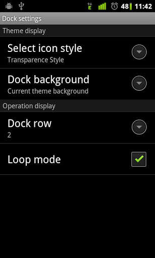 Transparence Dock GO Launcher 2 تصوير الشاشة