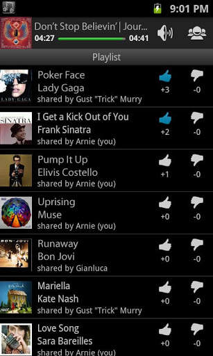 Flockedup social music player screenshot 2