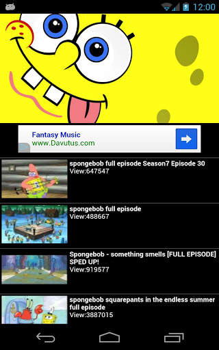 Spongebob Youtube Episodes screenshot 1