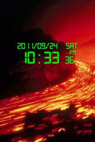 Digital Clock Wallpaper Free screenshot 1