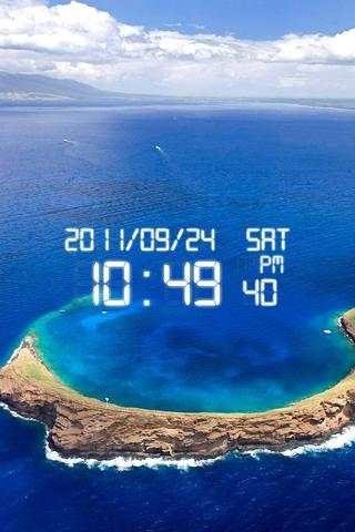 Digital Clock Wallpaper Free screenshot 2