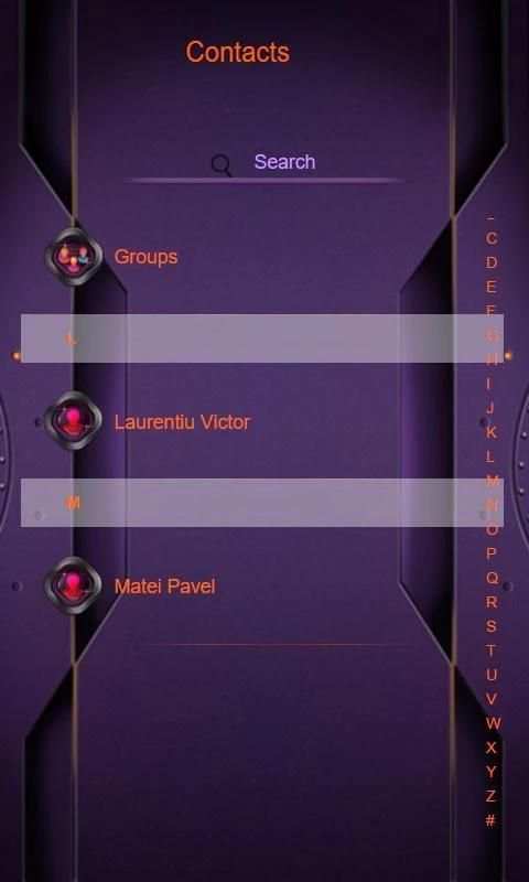 Futuristic GO SMS screenshot 3