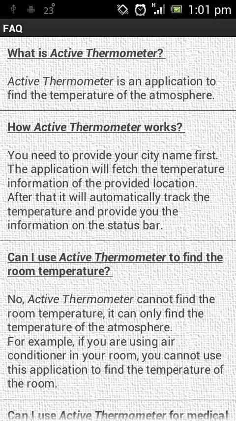 Active Thermometer स्क्रीनशॉट 2