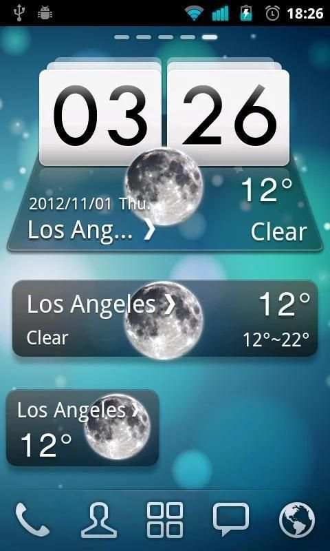MIUI Style GO Weather EX स्क्रीनशॉट 1
