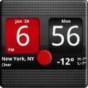 FlipClock AhMan RED 4x2 on 9Apps