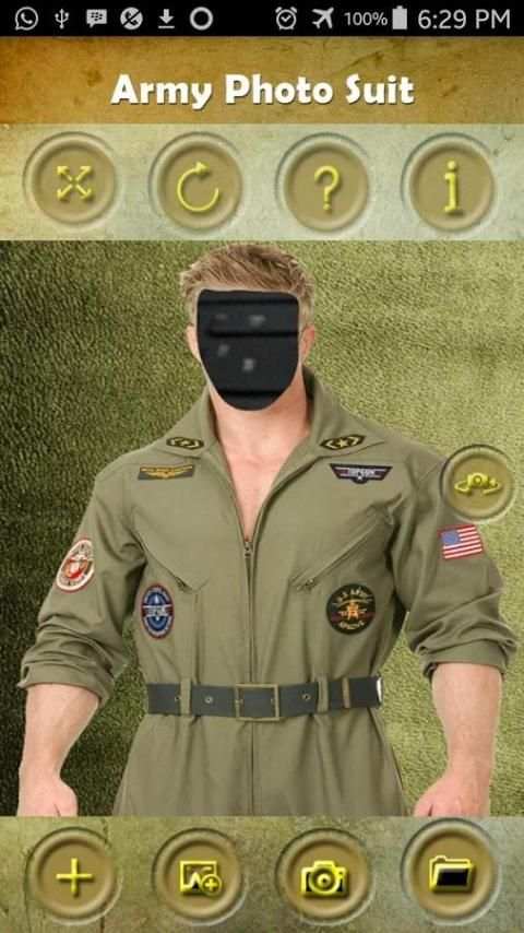 army suit photo maker screenshot 3