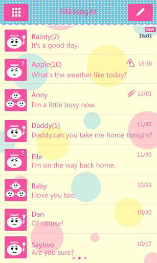 GOSMSPRO ColorfulWorld ThemeEX screenshot 3