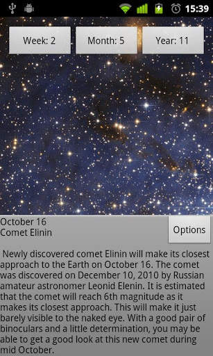 Astronomy Calendar screenshot 1