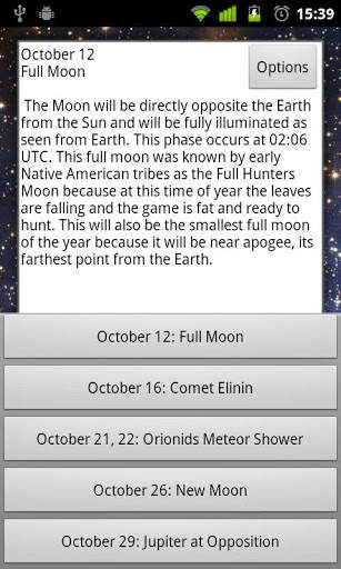 Astronomy Calendar screenshot 4