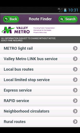 Valley Metro Mobile Launcher screenshot 5