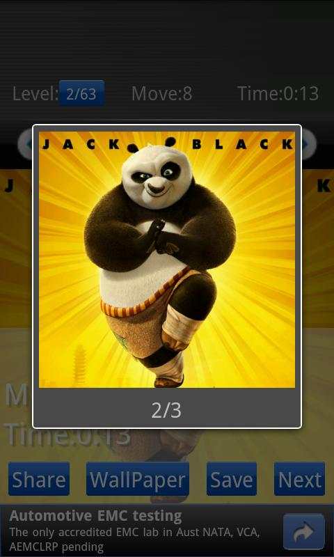 Kung Fu Panda 2 puzzle screenshot 1