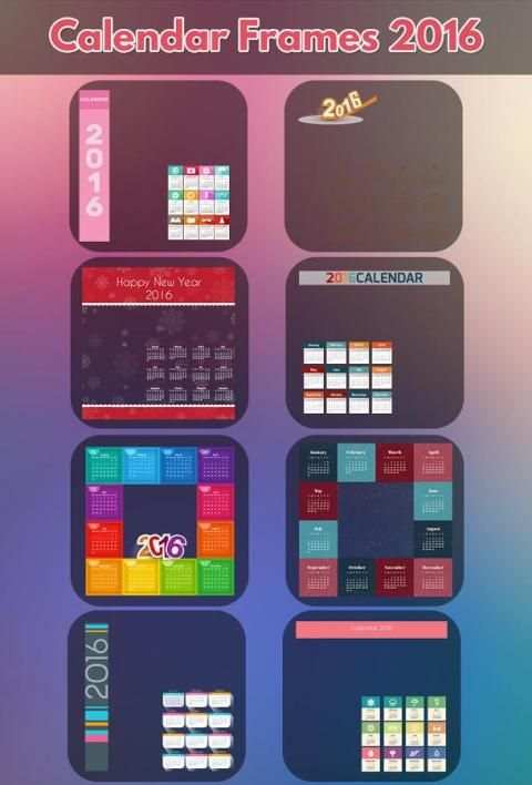 Calendar Frames 2016 8 تصوير الشاشة