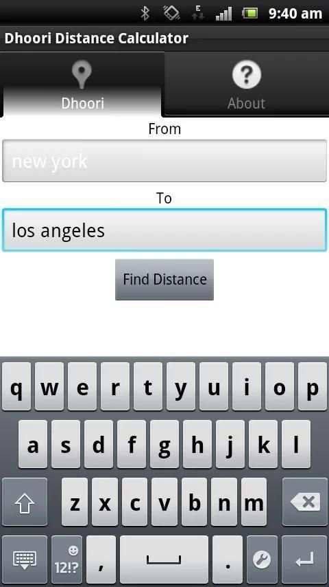 Dhoori Distance Calculator स्क्रीनशॉट 6