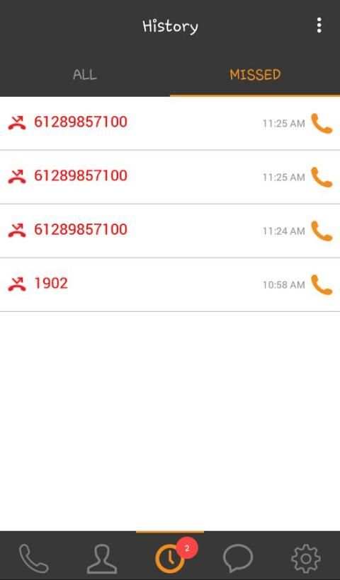Telegate Softphone screenshot 1