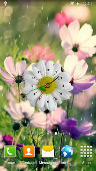Flower Clock Live Wallpaper screenshot 2