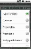 Steroid Equivalence Converter 3 تصوير الشاشة