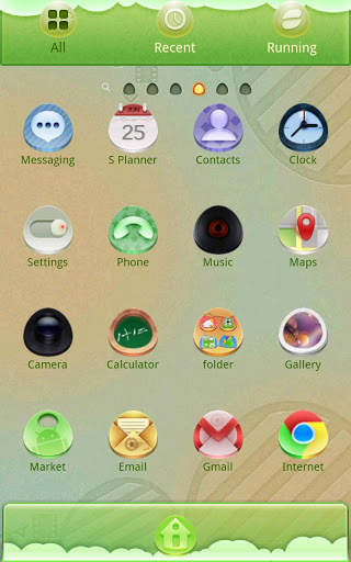 Leaster GOlauncherEX Theme screenshot 3