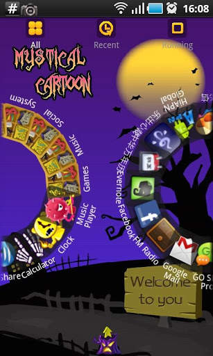 Mystical Cartoon GO Launcher screenshot 3