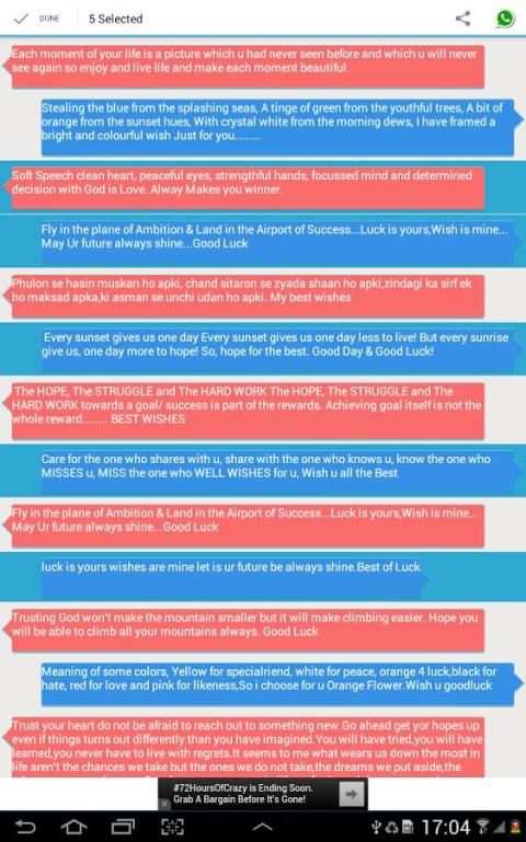 Messages for Whatsapp 2015 screenshot 7