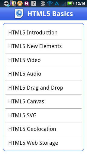 HTML 5 screenshot 1