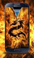 Fire Dragon Zipper Screen Lock 3 تصوير الشاشة