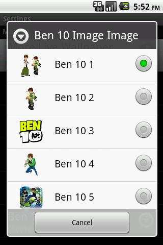 Ben 10 Live Wallpaper screenshot 4