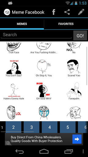 Meme Facebook screenshot 2
