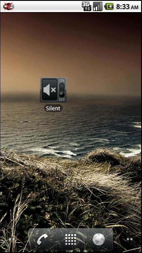 Vibrate/Silent mode toggle 1 تصوير الشاشة