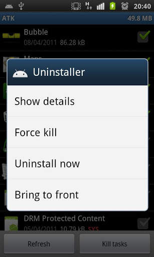 Android Task Killer Free screenshot 2