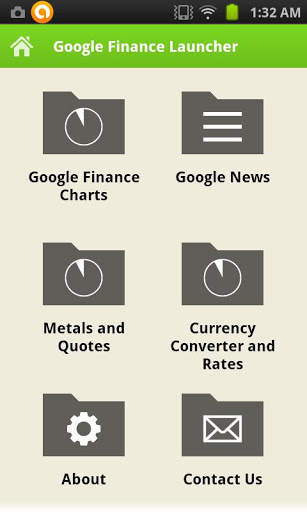 Google Finance Launcher screenshot 1