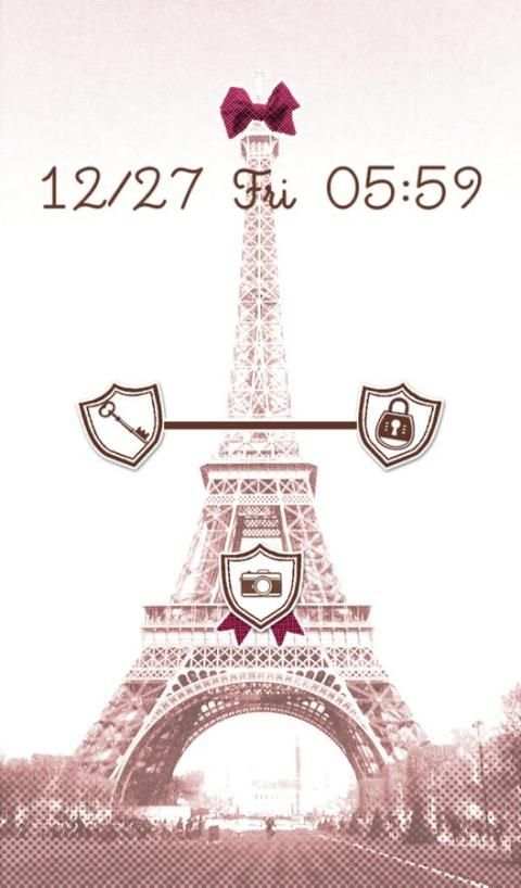 Cute wallpaper★sweet paris screenshot 1
