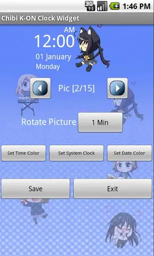 Anime HD Clock Widget Free Download