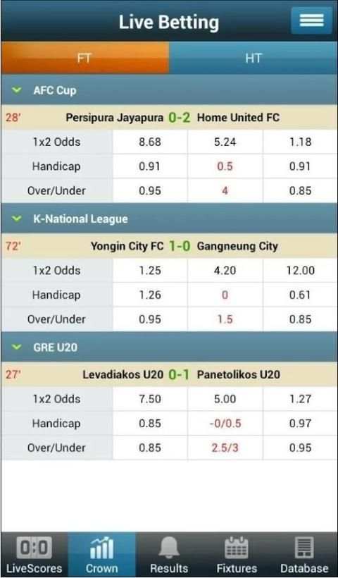 Livescore Sepakbola screenshot 7