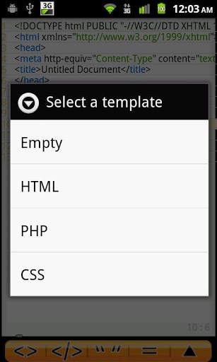 Android Web Editor Lite screenshot 4