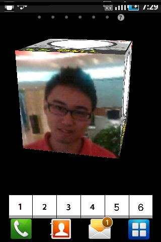 Live wallpaper contact cube screenshot 5
