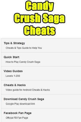Candy Crush Saga Cheats screenshot 1