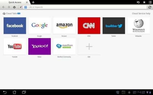 Maxthon Browser for Tablet स्क्रीनशॉट 5