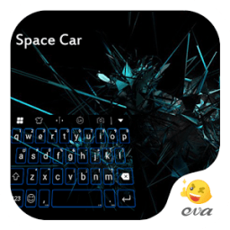Space Car Emoticons Keyboard أيقونة