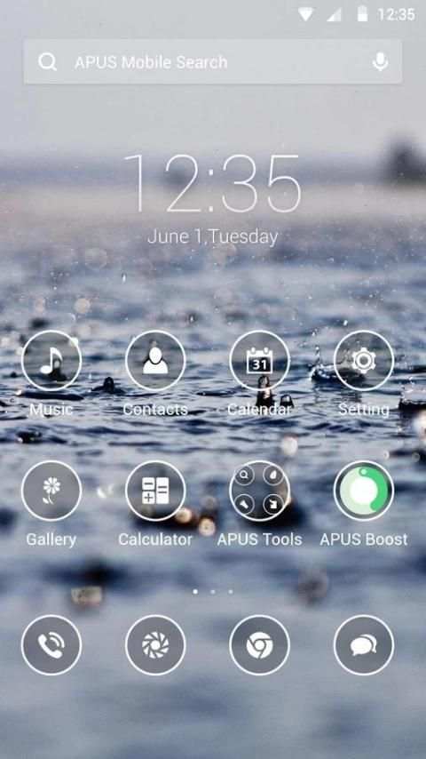 Simple theme for APUS 3 تصوير الشاشة
