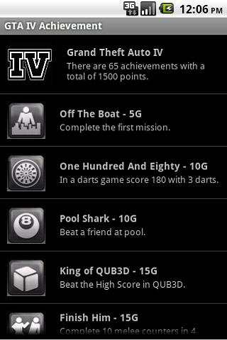 GTA IV Achievement 360 screenshot 1