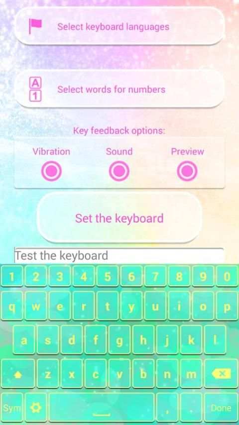 Dream Colors Keyboard Theme screenshot 7