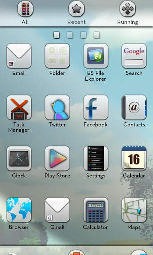 Whiteout GO LauncherEX Theme screenshot 4