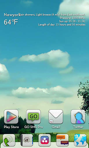 Whiteout GO LauncherEX Theme screenshot 3