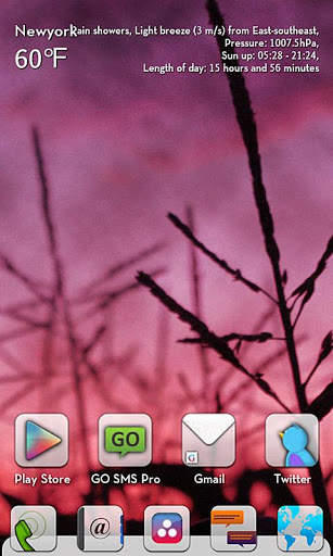 Whiteout GO LauncherEX Theme screenshot 1