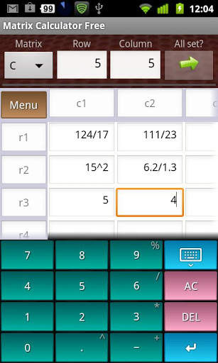 Matrix Calculator Free скриншот 1