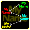 My Name Neon Moving icon