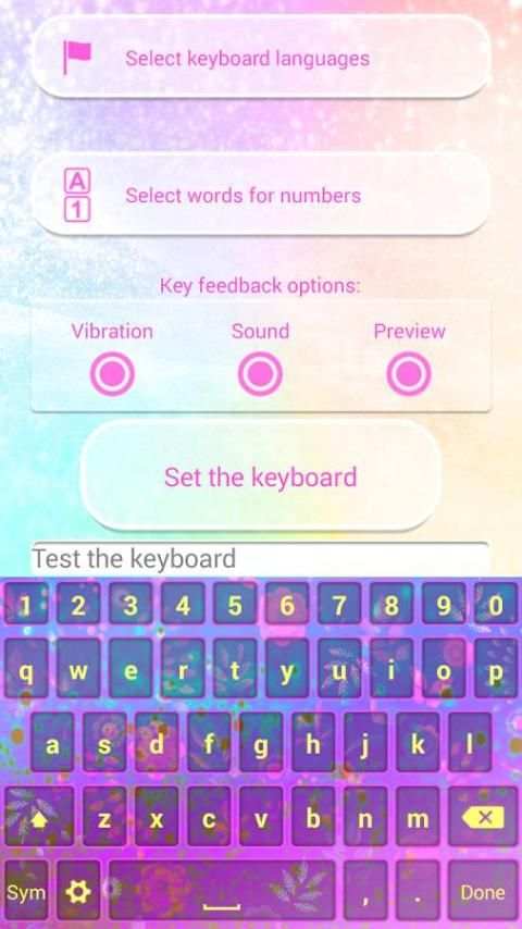 Dream Colors Keyboard Theme screenshot 4