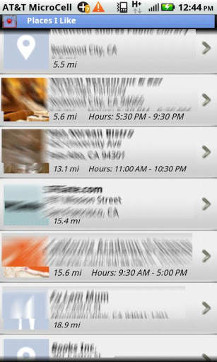 Facebook Places Rolodex screenshot 1
