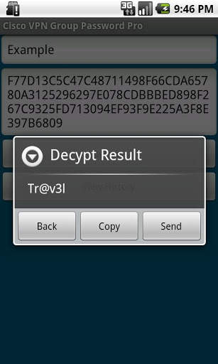 Cisco VPN Group Password LITE 2 تصوير الشاشة