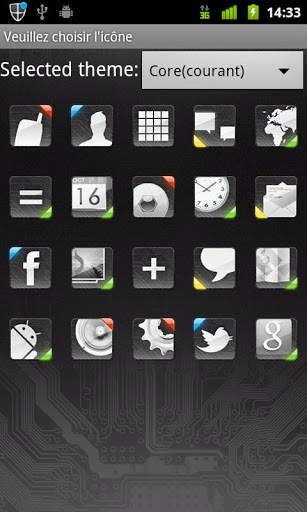 Core GO Launcher EX theme screenshot 4